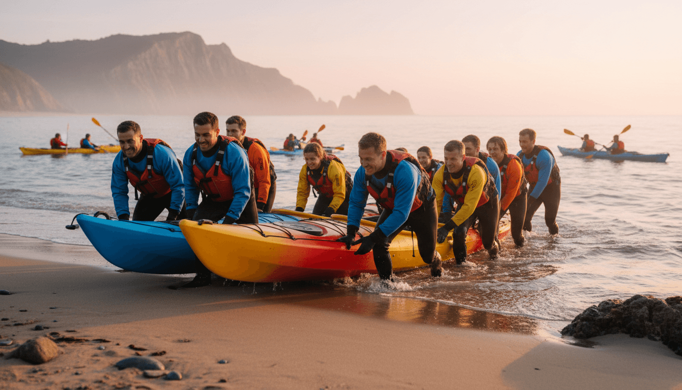 Whitewater rafting on rapids